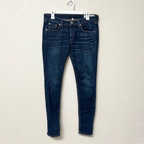 Rag & Bone Phoenicia Skinny Jean Mid Rise Medium Wash Denim Size 28 - Picture 1 of 6